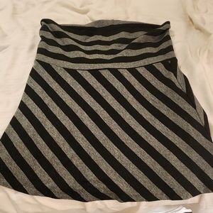 Black and Grey Skirt